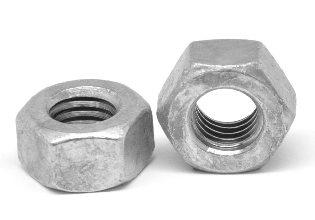 1 3/8"-6 Coarse Thread A194 Grade 2H Heavy Hex Nut Medium Carbon Steel Hot Dip Galvanized