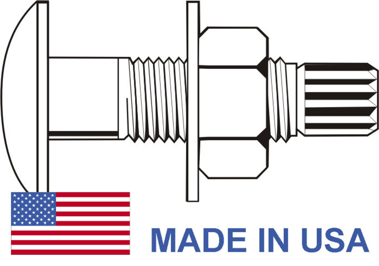 7/8"-9 x 3 1/4" Grade A325 / A563 / F436 Tension Control Bolt Assembly with Heavy Hex Nut and Structural Washer - USA Plain Finish