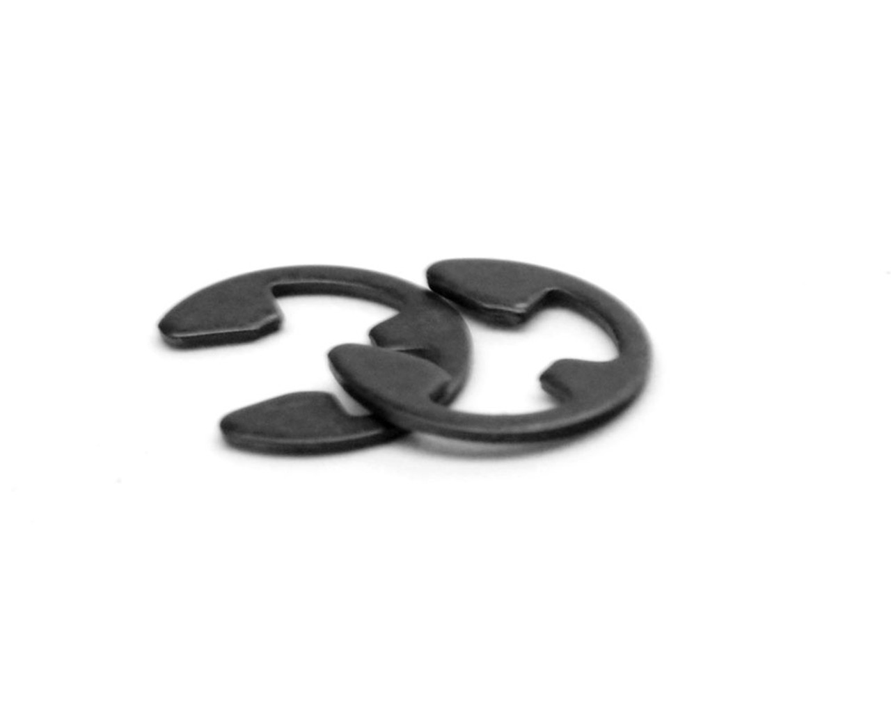 1/8 E-Clip (External E-Ring) Medium Carbon Steel Black Oxide