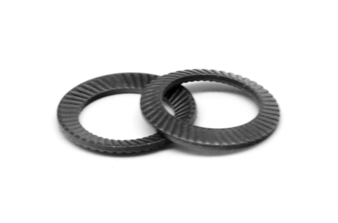 M14 Ribbed Lockwasher Medium Carbon Steel Thermal Black Oxide