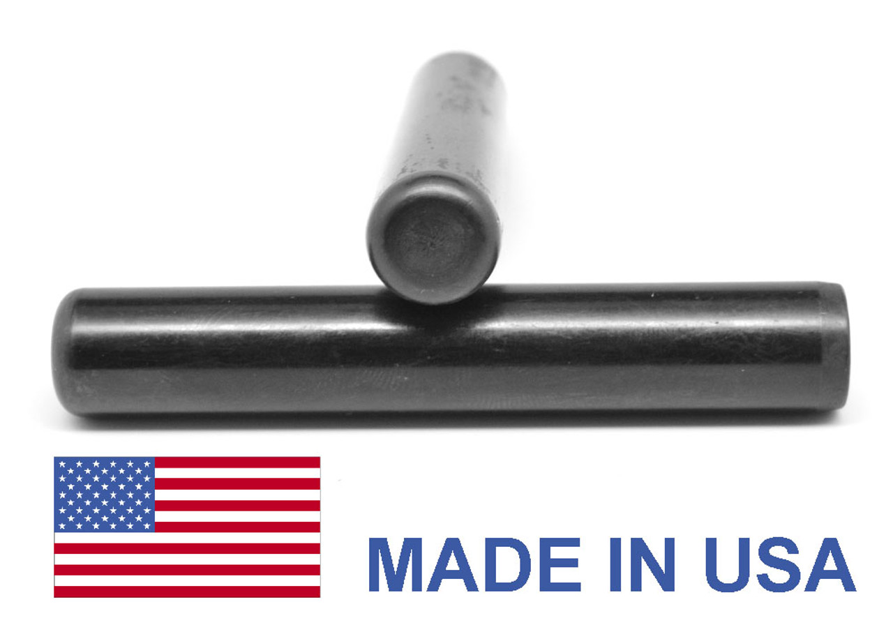 1/2 x 1 Dowel Pin Hardened & Ground - USA Alloy Steel Ebony Finish