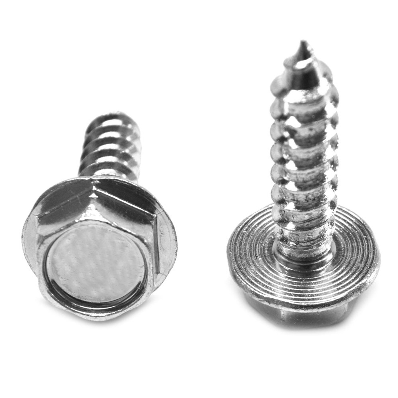 5/16-9 x 2 1/4 Hex Washer 7/16" AF Head Lag Screw Low Carbon Steel Zinc Plated