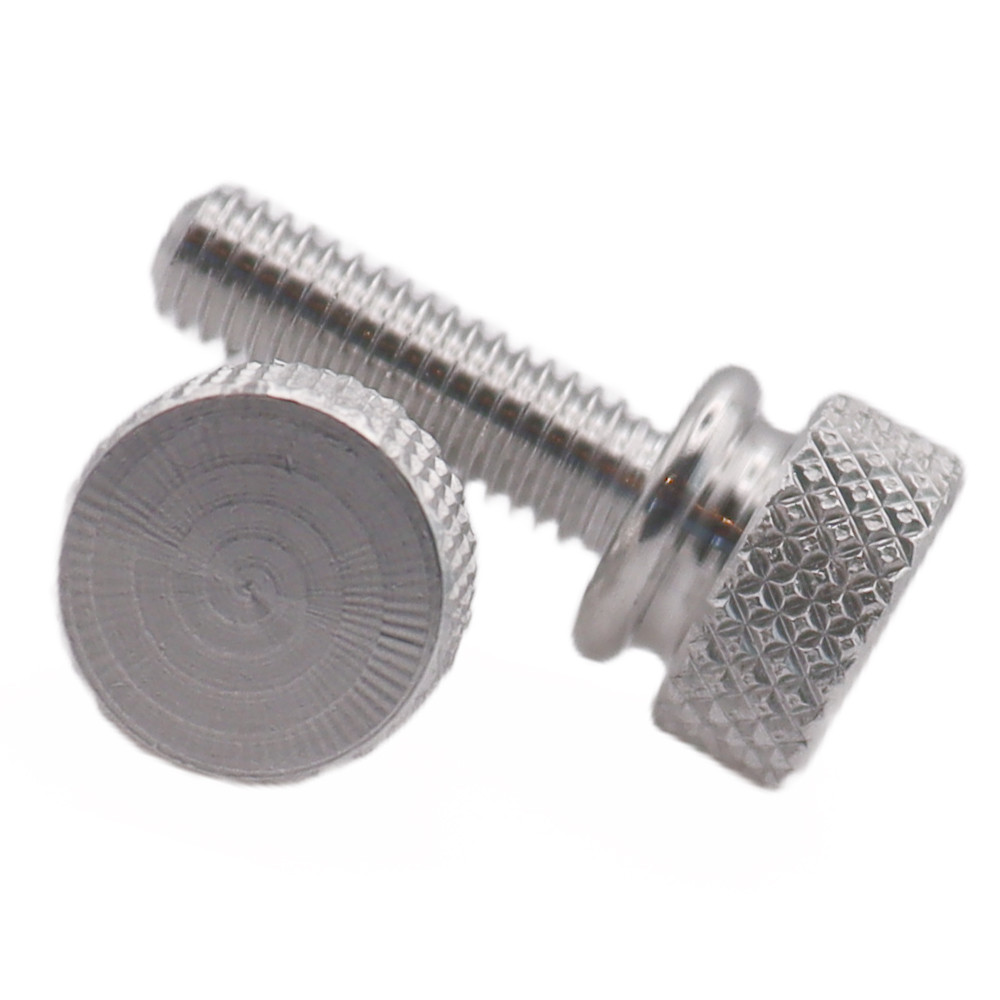 HASTE ENGINEERING 25-Piece #6-32 X 5/16" Solid Brass Knurled Thumb Screws – Right Hand Thread, KTS-632-313-B1-25