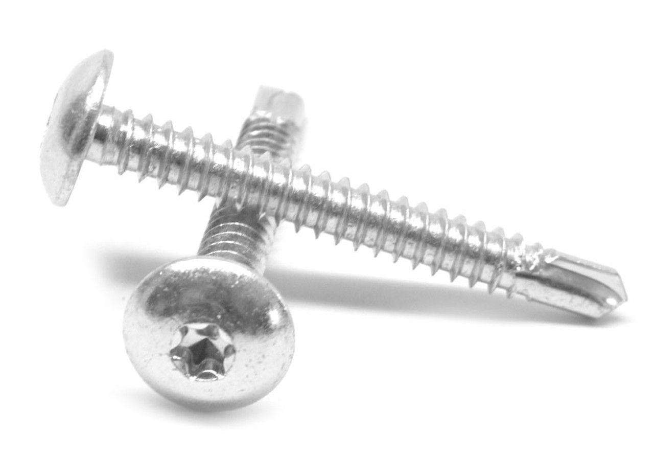 #6-20 x 3/8" (FT) Self Drilling Screw 6 Lobe Truss Head #2 Point Low Carbon Steel Zinc Plated