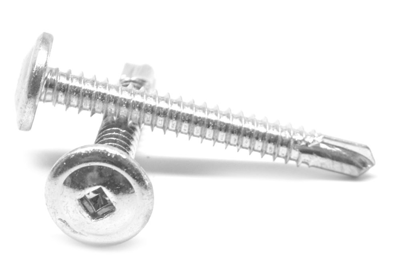 #10-16 x 1/2" (FT) Self Drilling Screw Square Drive K-Lath #2 Point Low Carbon Steel Zinc Plated