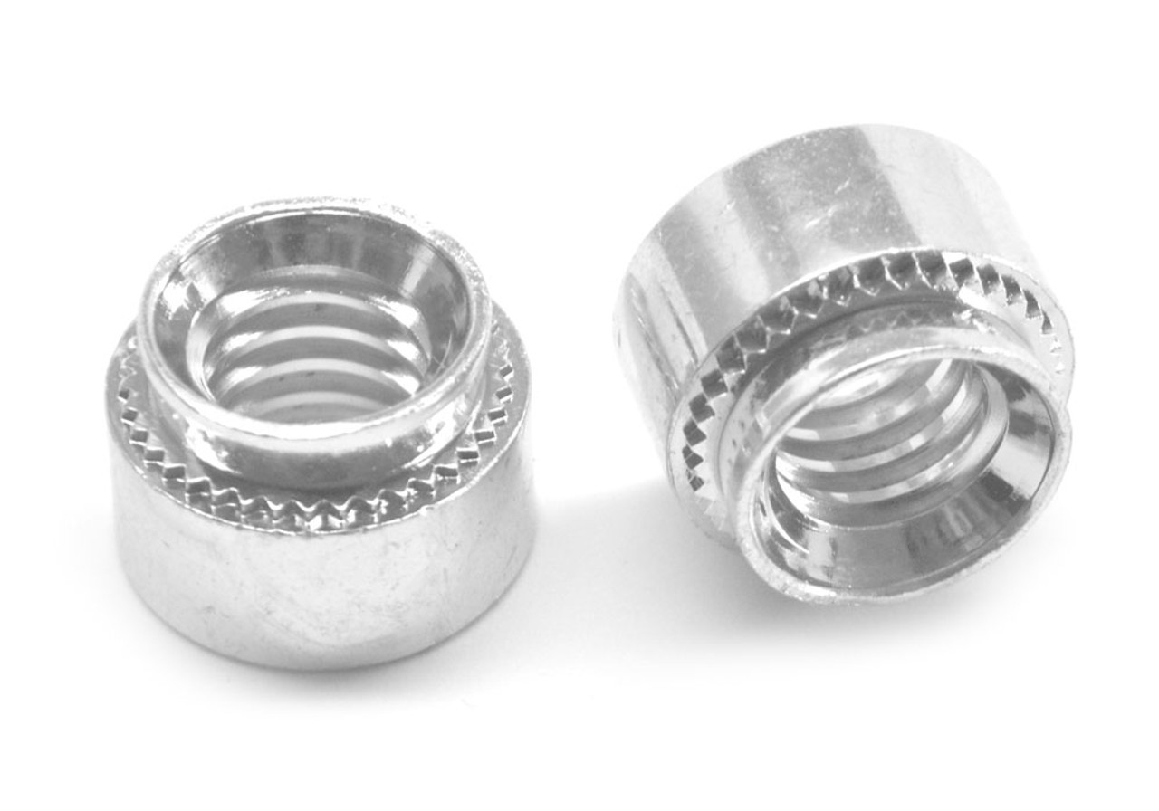 1/4-20-0 Coarse Thread Self Clinching Nut Low Carbon Steel Zinc Plated