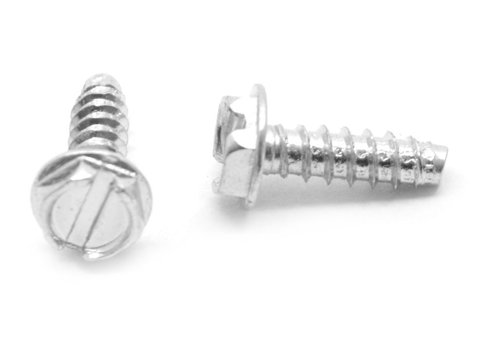 200 Slotted Hex Washer Sheet Metal Screws – #12 X 3" Type A, Zinc Plated Steel By Lexar Industrial