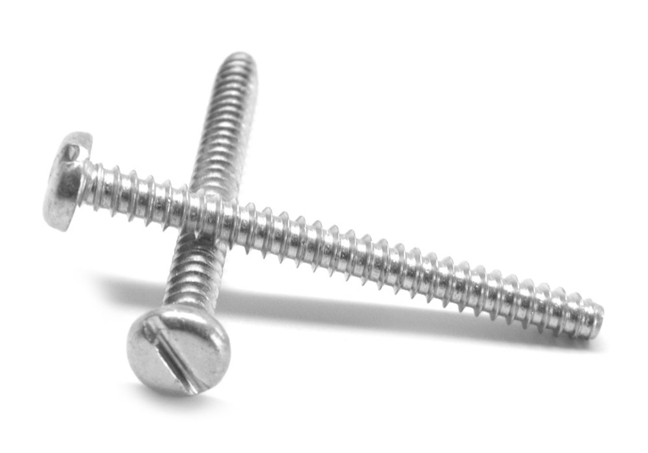 1/4-14 x 5/8 Sheet Metal Screw Slotted Pan Head Type B Low Carbon Steel Zinc Plated