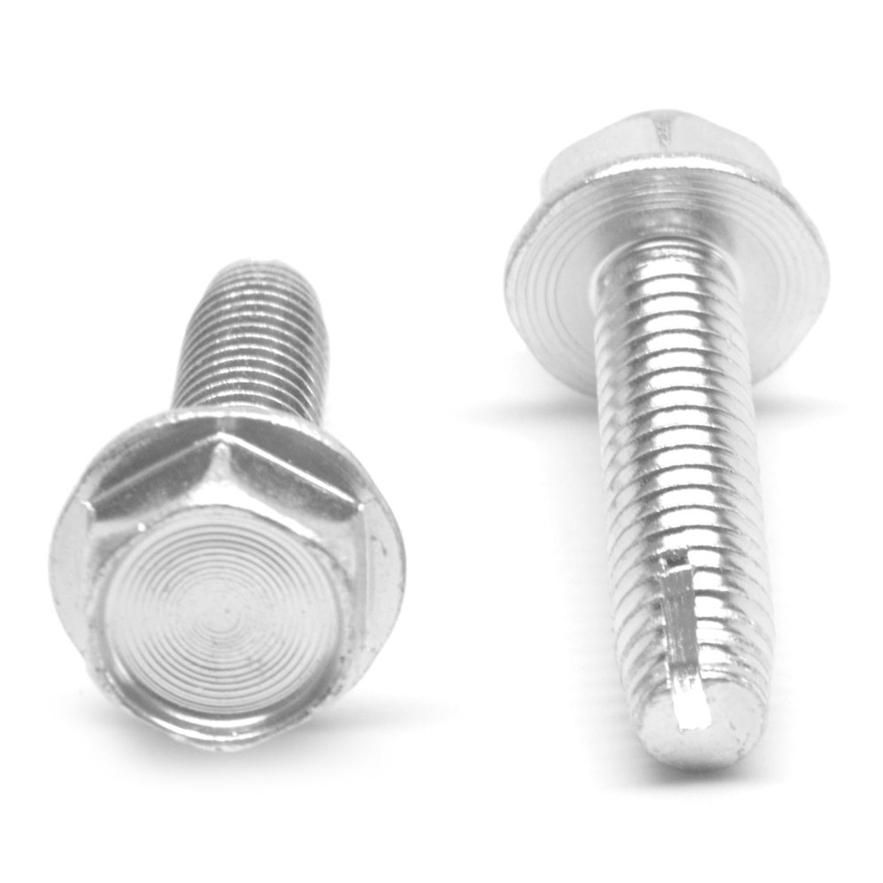 #12-24 x 3/4" (FT) Coarse Thread Thread Cutting Screw Hex Washer Head Type 1 Low Carbon Steel Zinc Plated