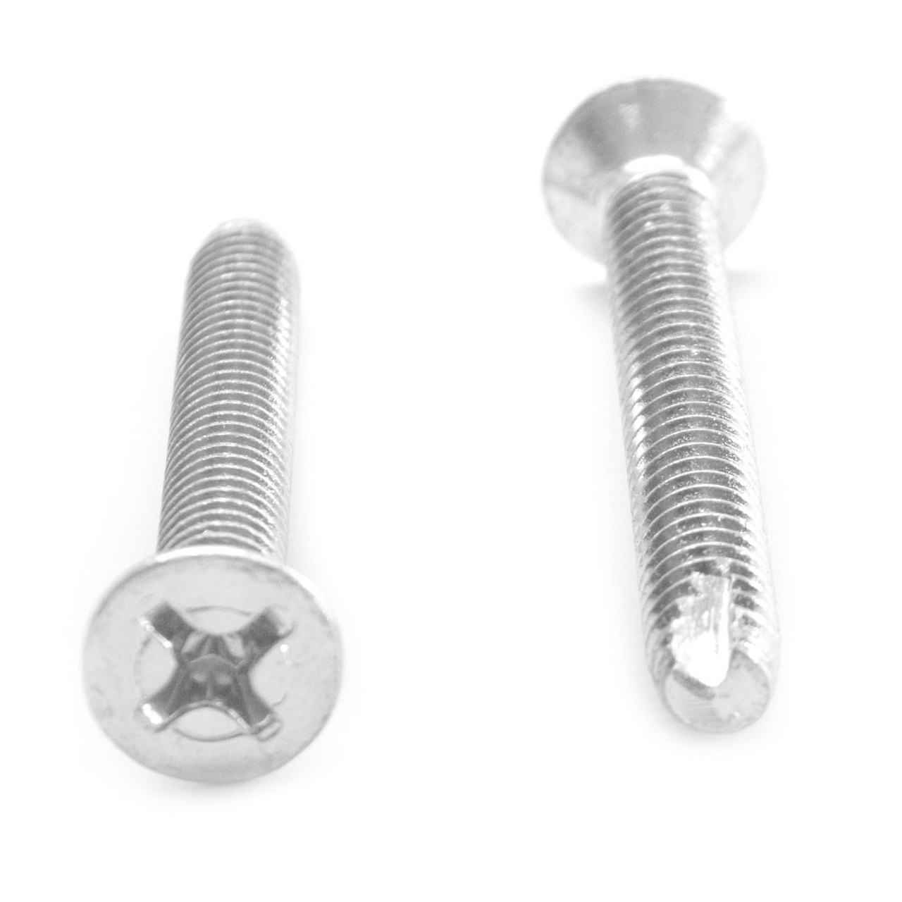 3/8-16 x 1 Coarse Thread Thread Cutting Screw Phillips Flat Head Type 23 Low Carbon Steel Zinc Plated