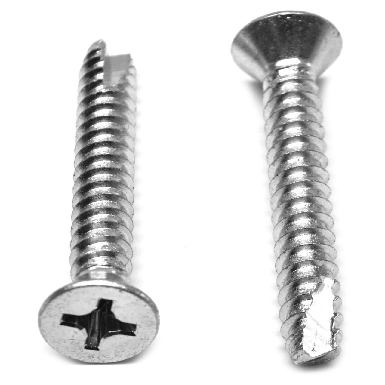 Slotted Oval Head Sheet Metal Screw Stainless Steel #8 x 3" Qty 25 