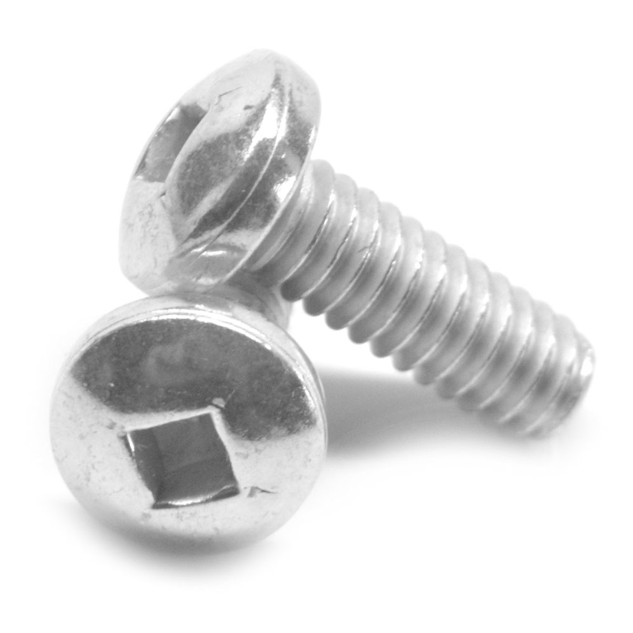 #8-32 x 1/2" (FT) Coarse Thread Machine Screw Square Drive Pan Head Stainless Steel 18-8