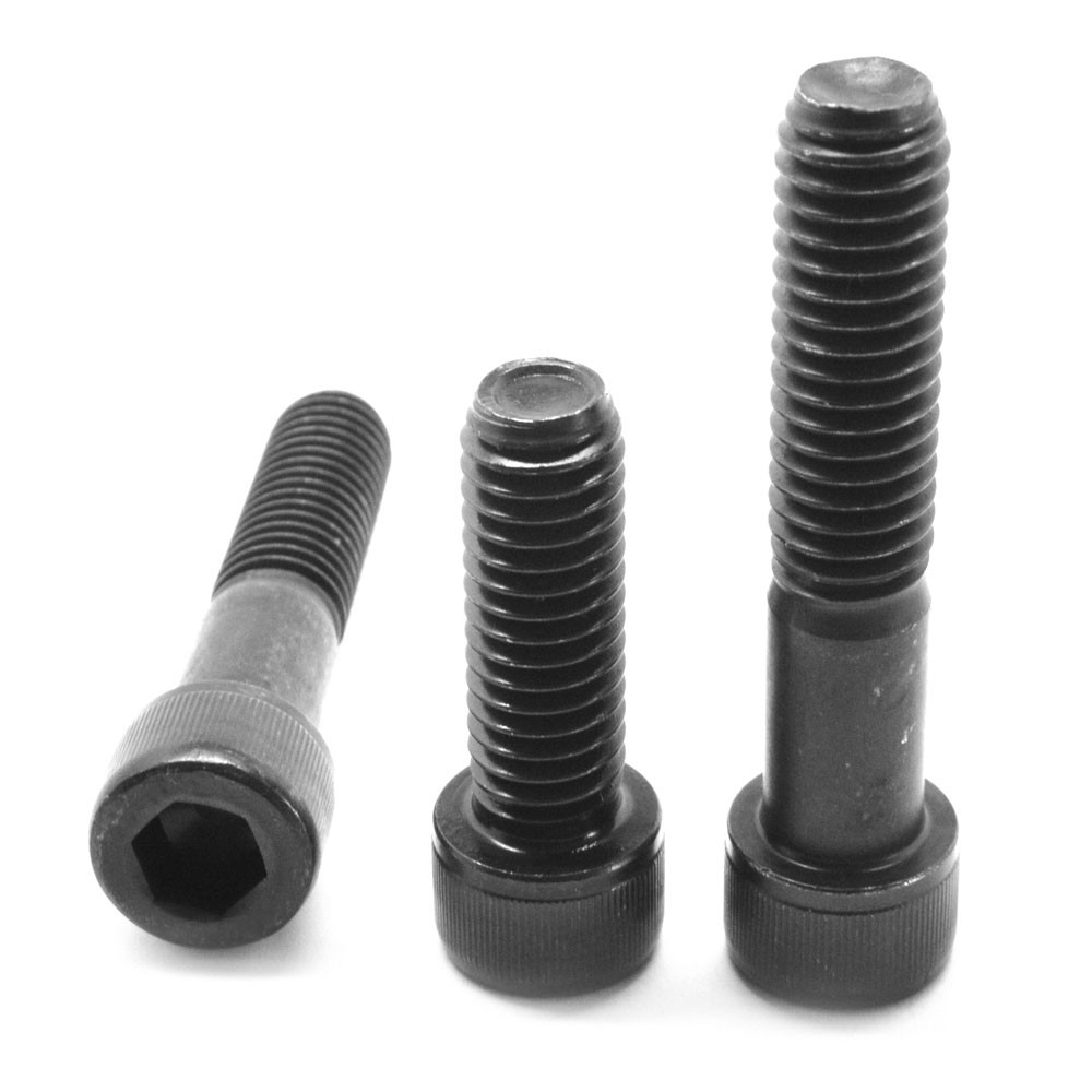 100 Viti A Testa Esagonale Accurate 1/4-28 X 1/2 Pollice - Grado 5 Nere SAE