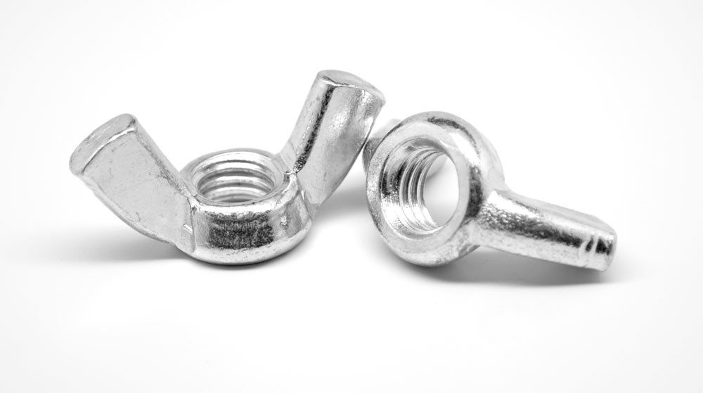 M3 x 0.50 Coarse Thread DIN 315 Forged Wing Nut Stainless Steel 18