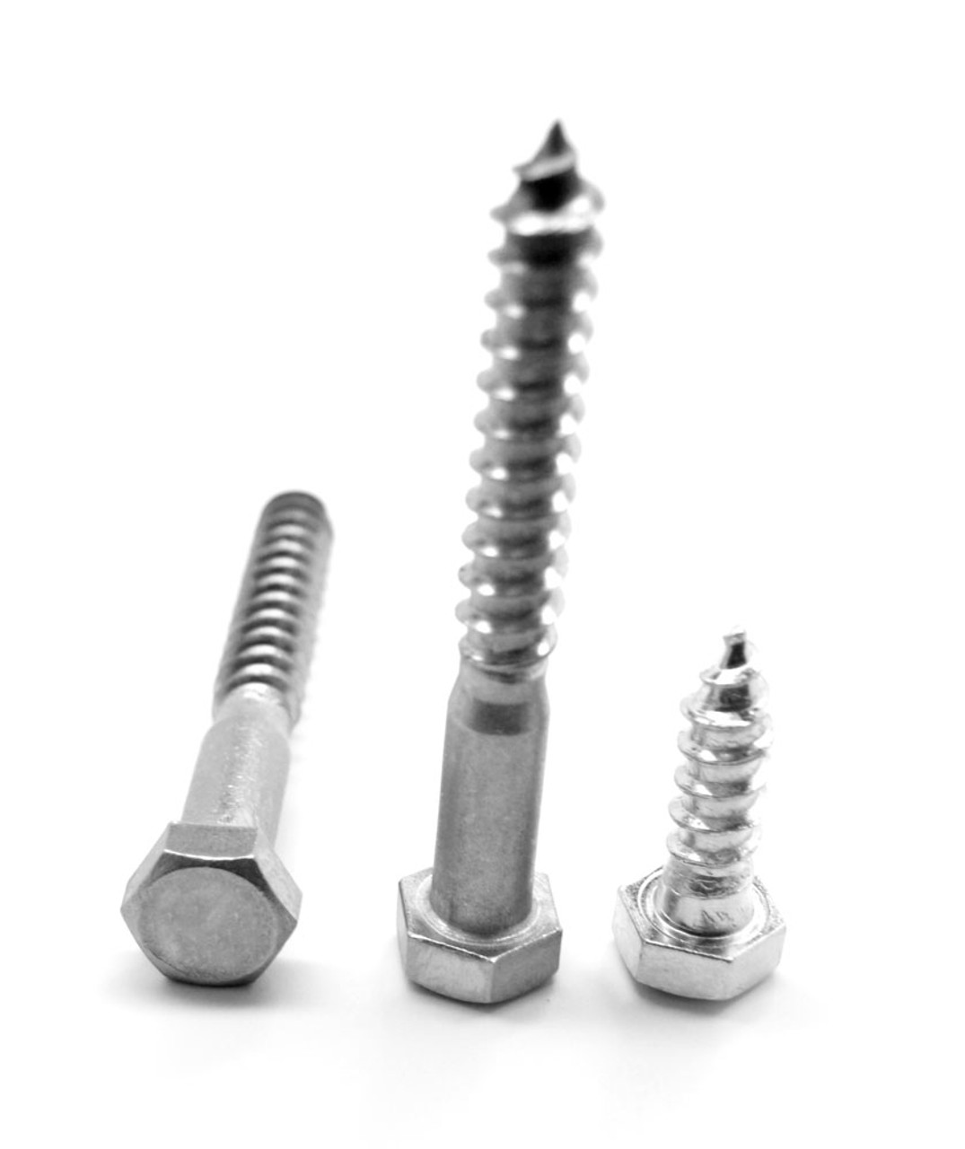 M8 x 40 MM Hex Lag Screw Stainless Steel 316