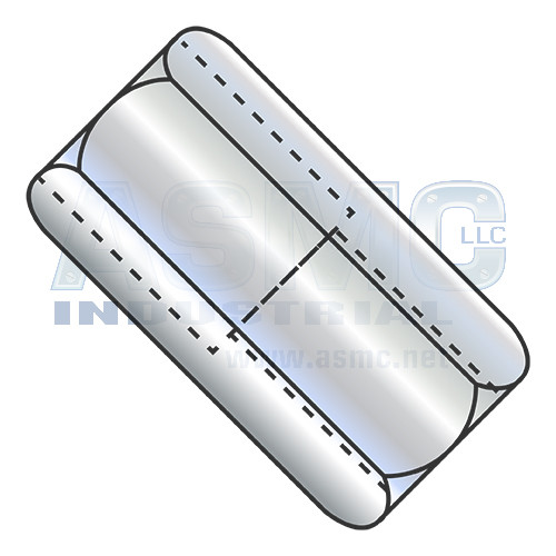 5/8-11X1 1/4 Reduced Hex Rod Coupling Nut, 1/2-13, 13/16 Across Flats Zinc