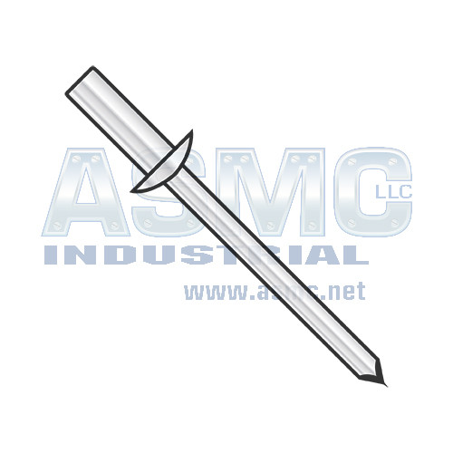 3/16X.02-.12 Closed End Aluminum Rivet Aluminum Mandrel