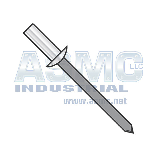 5/32X.37-.50 Closed End Aluminum Rivet Steel Mandrel Carbon Steel