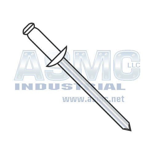1/8X.18-.25 Aluminum Rivet With Steel Mandrel With White Eyelet