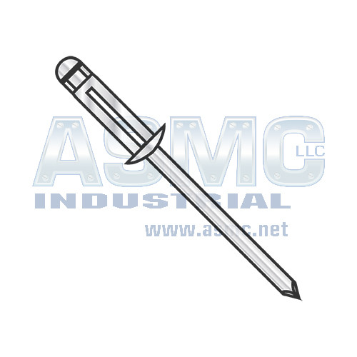 5/32X.039-.275 Aluminum Aluminum Trebol Dome Head Rivet
