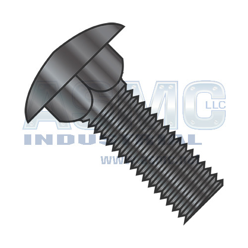 10-24X1 3/4 Carriage Bolt Fully Threaded Black Oxide and Oil