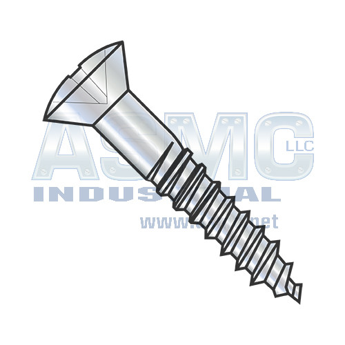 6-18X1 Phillips Oval Full Body Wood Screw Zinc