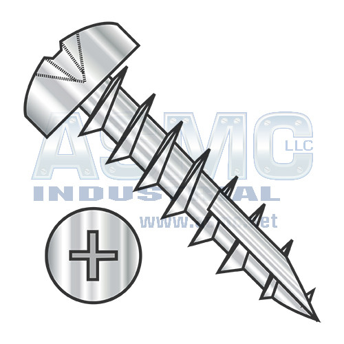 6-13X3/4 Phillips Pan Deep Thread Screw Type 17 Full Thread 18 8 Stainless Steel