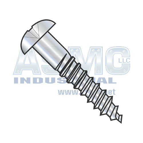 10-13X1/2 Phillips Round Head Full Body 2/3 Thread Wood Screw Zinc