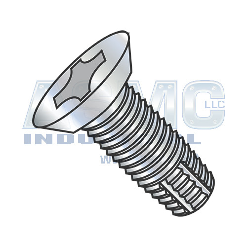 1/4-20X3/8 Phillips Flat Undercut Thread Cutting Screw Type F Fully Threaded Zinc Bake