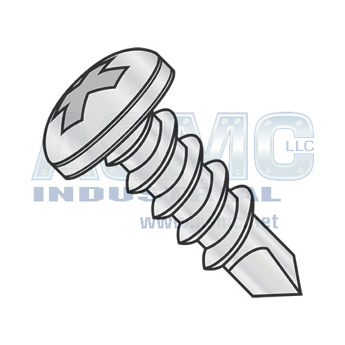 10-16X1/2 Phillips Pan Full Thread Self Drill Screw Zinc Nickel Bake 1,000hours Salt Spray