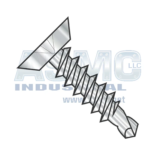 12-14X7/8 Phillips Flat Undercut Full Thread Self Drilling Screw 18 8 Stainless Steel