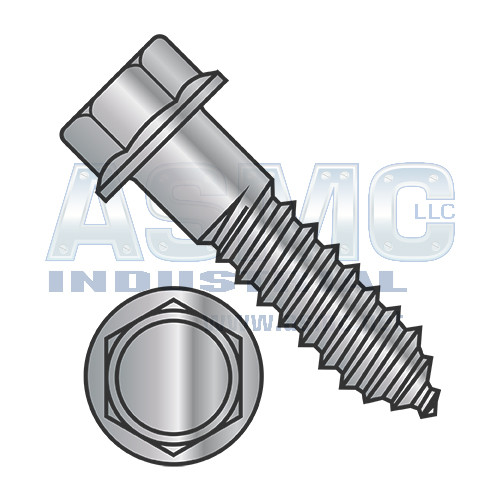1/4X1 Indented Hex Flange Lag Screw Grade 2 Hot Dip Galvanized