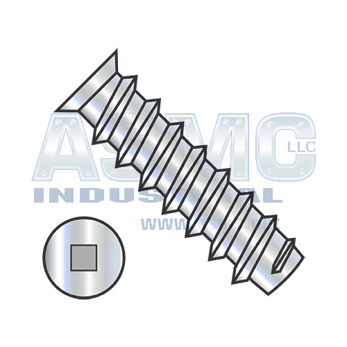 M6.3X10 Metric Square Flat 7.0-7.3HD OD European Drawer Slide Screw Full Thread Zinc