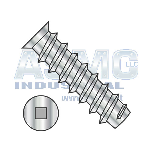 M6.3X13 Metric Square Flat 7.0-7.3HD OD European Drawer Slide Screw Full Thread Nickel
