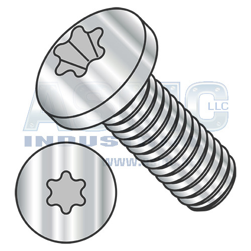 M1.6-0.35X8 ISO14583 Metric 6 Lobe Pan Machine Screw Full Thread A2 Stainless Steel