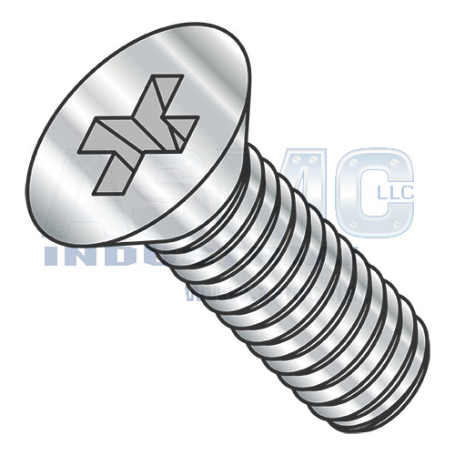 M4-0.7X16 Din 965 Metric Phillips Flat Machine Screw Full Thread A4 Stainless Steel