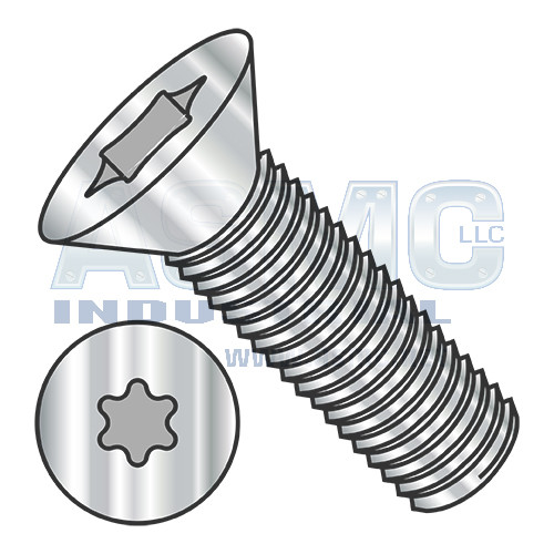 2-56X3/16 6 Lobe Flat Machine Screw Fully Threaded 18 8 Stainless Steel