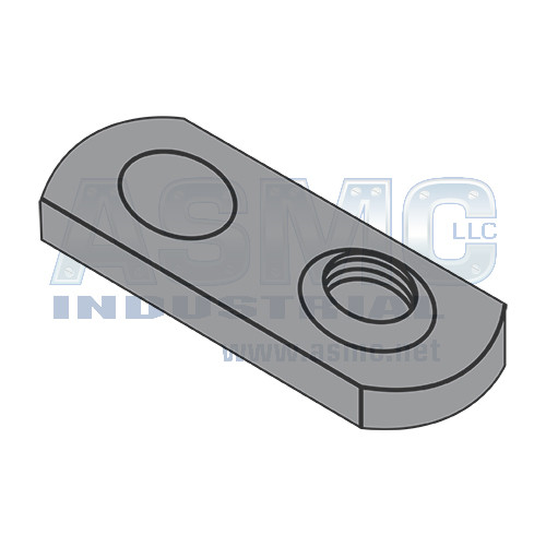 3/8-24 One Projection Tab Weld Nut Plain Single