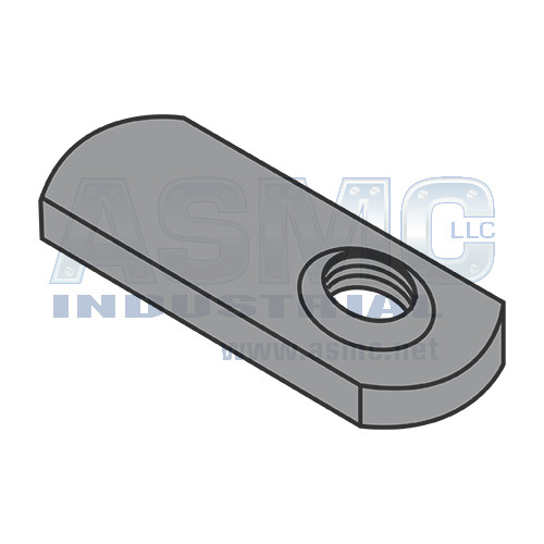 3/8-16 Spot Weld Offset Hole Tab Weld Nut Plain