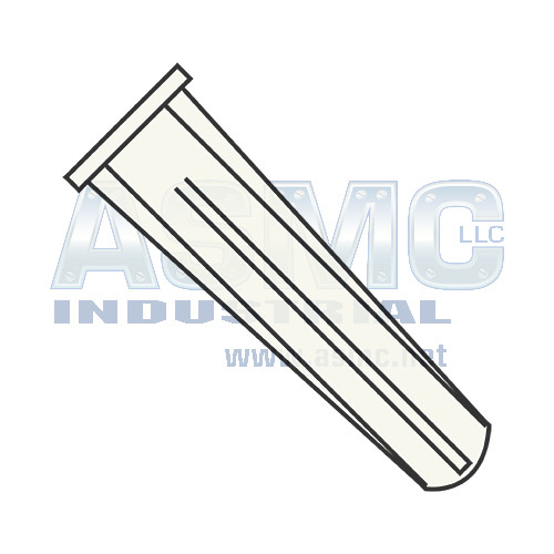 14-16 X 1 1/2 Inch Conical Plastic Anchors - Blue Plastic Wall Anchors (Pack Of 100)