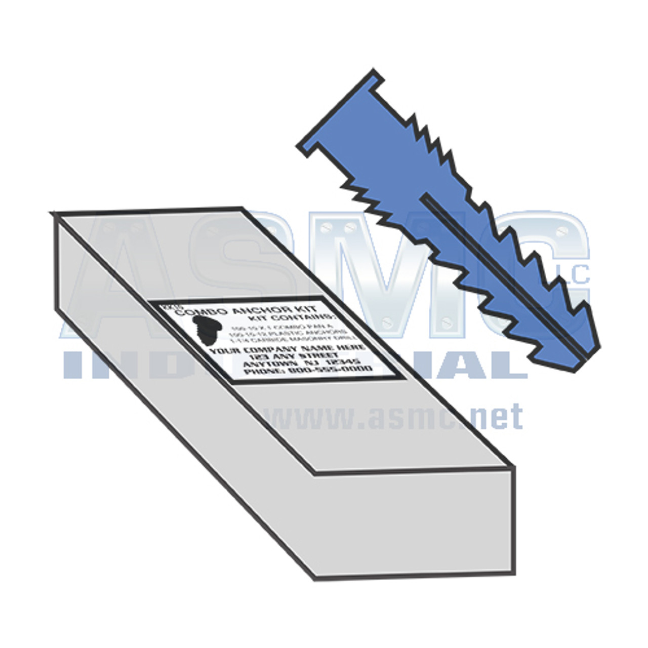14-16 Ribbed Plastic Anchor Kit