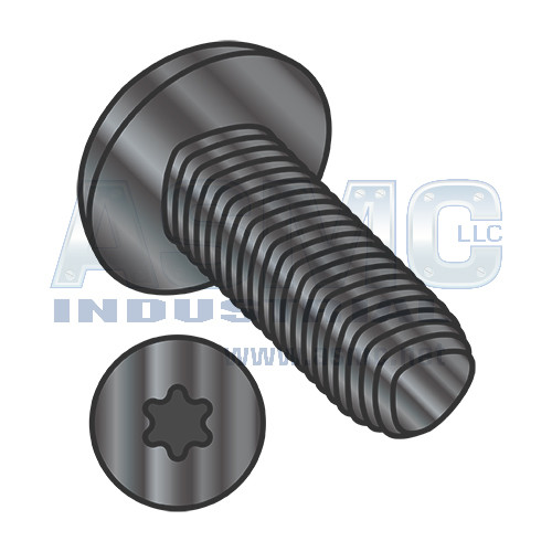 8-32X1/4 6 Lobe Pan Taptite Alternative Thread Rolling Screw Fully Thrd Black Oxide & Wax