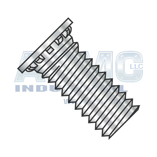 8-32X3/4 Self Clinching Stud 12 Rib Full Thread 300 Series Stainless Steel