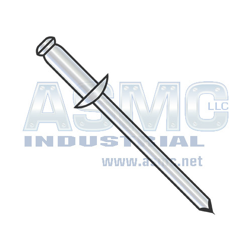 1/8X.25-.31 Steel Zinc Rivet With Steel Mandrel