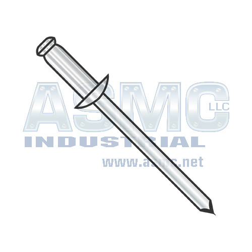 5/32X.06-.12 Stainless Steel Rivet With Steel Mandrel