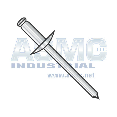 5/32X.50-.62 Large Flange Stainless Steel Rivet With Stainless Steel Mandrel