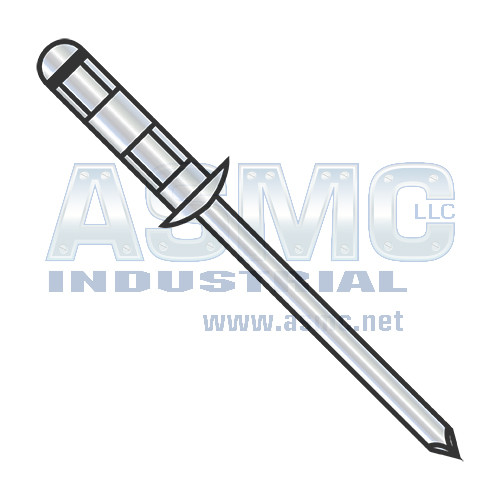 5/32X.055-.315 Steel Fix Dome Rivet Zinc