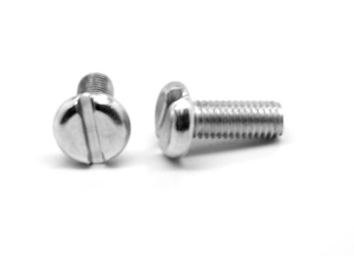 #6-32 x 3/8" (FT) Coarse Thread Machine Screw Slotted Binder Undercut Low Carbon Steel Zinc Plated