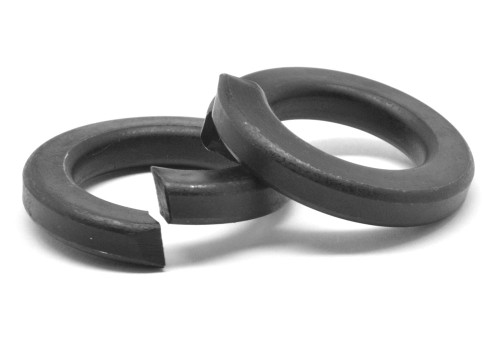 M6 Split Lockwasher Through Hardened Medium Carbon Steel Thermal Black Oxide