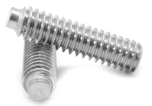 1/4"-20 x 1" Coarse Thread Socket Set Screw Half Dog Point Stainless Steel 18-8